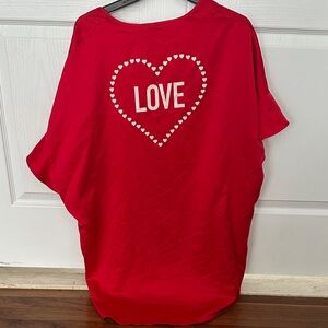 Victoria Secret Red Love Heart robe
